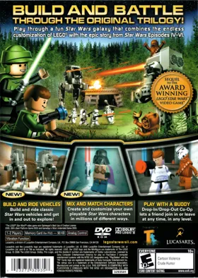 LEGO Star Wars II - The Original Trilogy box cover back